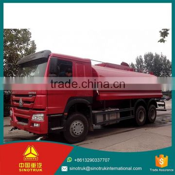 SINOTRUK HOWO water truck add self- priming function 6x4 20000l water tank truck