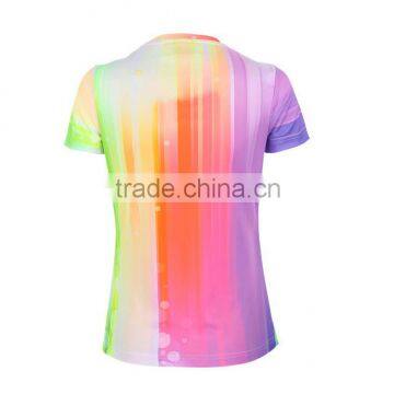 2016 Custom Wholesale Comfortable Woman Running Tshirt