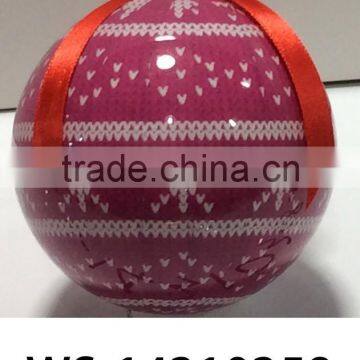 Plastic Snowflake Design Christmas Ball With Logo photo-6