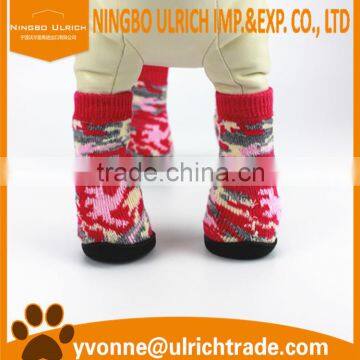 S109 new 2016 cotton knitted pet shoe socks for dogs cats