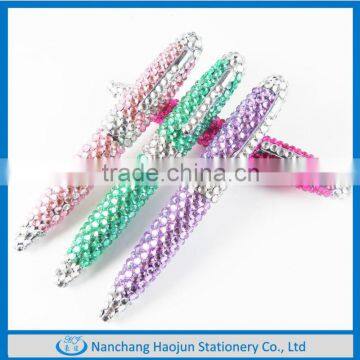 new arrival new design high quality metal crystal ball pen