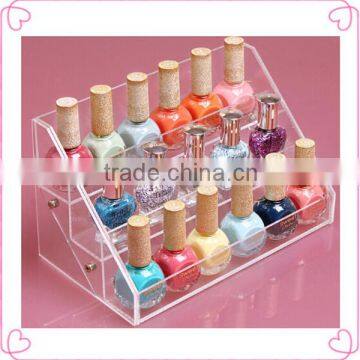 China factory offer nail polish holder,nail polish display case with lock