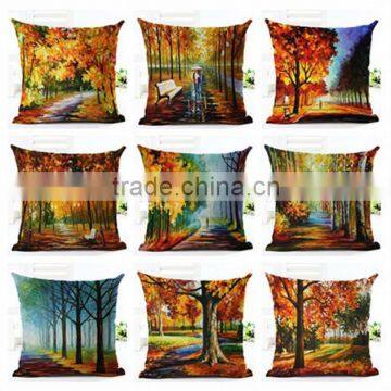 Fabric printed custom designs sofa seat cushion covers, pillow cover