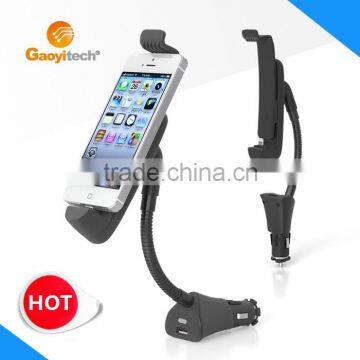 service car holder with USD charger mobile phone holder car Charger for iphone