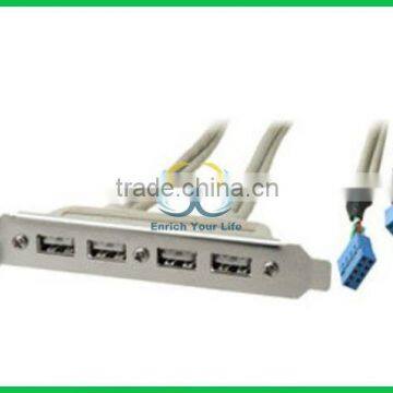 USB mainboard cable 4-Port Bracket