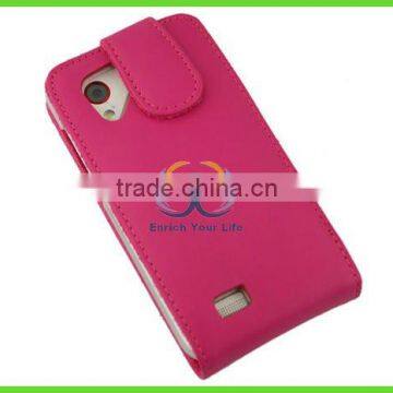 Romantic pink leather skins for cell phones case for htc