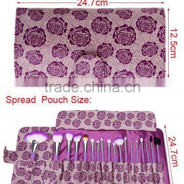 New 18pcs Fashion Professional Soft Cosmetic Tool Make up Brush Set Kit With Pouch AM000191