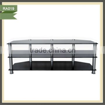 italian design modern glass curved tempered frosted glass tv stand