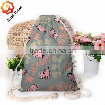Hot Sell Big Custom Made Sublimated Drawstring Travel Bag Quality Choice