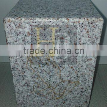 China supplier marble color cube with logo engraving and color filled Acrylic display box acrylic show case