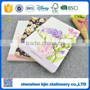 Promotional hand painted flower A5 mucilage notebooks back to school for studing gifts