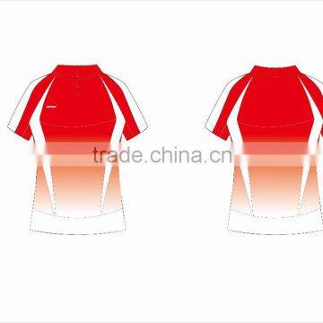 sublimated rugby jersey polyester dri fit fabric