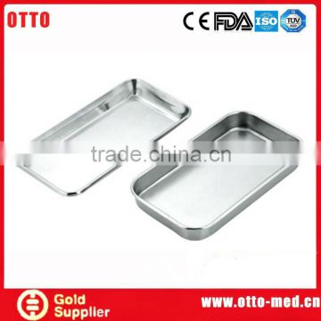 Stainless steel surgical dental tray