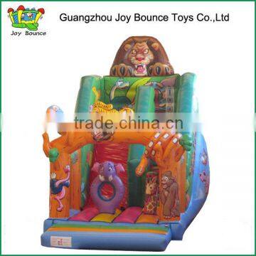 water slide giant , inflatable lion slide giant