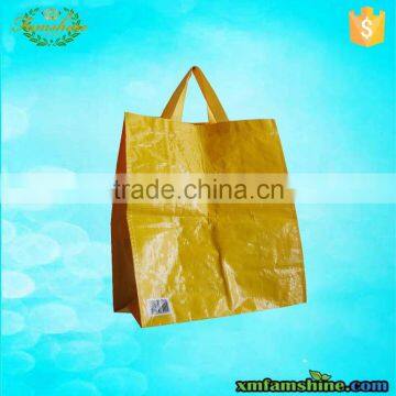 promotional laminated pp woven grocery bag