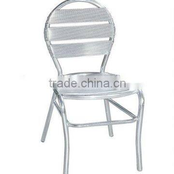 Armless aluminum chair