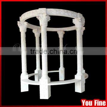 Outdoor White Marble Garden Gazebo