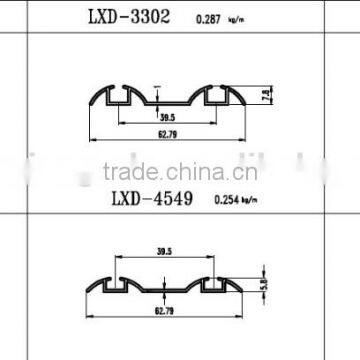 Extruded Aluminium Profiles Sliding Door Profile Lower Track C-739 photo-3