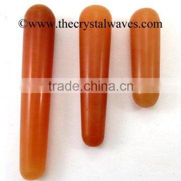 Red Aventurine Smooth Massage Wands