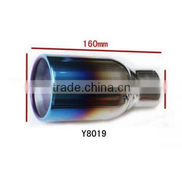 Vehicle car Stainless Steel Round Rolled Chrome Exhaust Muffler Tip Burn Tip