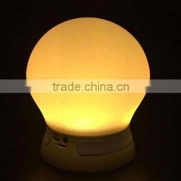 detachable Bluetooth LED Color table lamp speaker ,support FM ,handsfree,merry card and music play