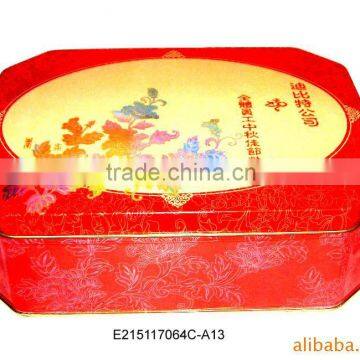 Octagon moon cakes tin