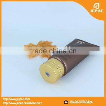 hair repairer matt cosmetic tube, pe soft tube with aluminum cap