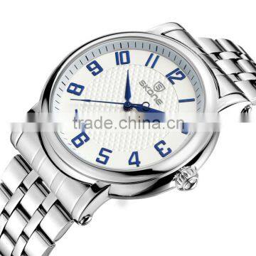SKONE 7214 Cheap Mens Water Resistant Japan Movt Quartz Watch Stainless Steel