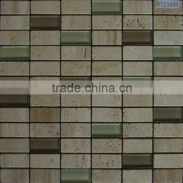 Art Mosaic Tile Crystal Glass Mosaic Wall Tile CAN12348N
