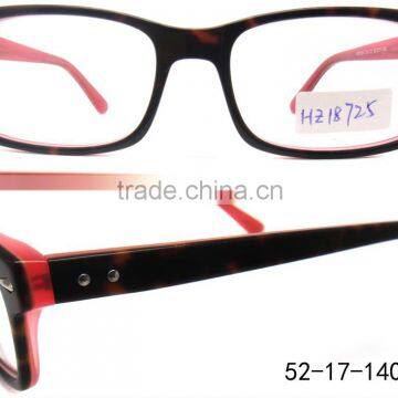 Top Design Acetate Eyeglasses Optical Frame With Wooden Temples Factory Outlet