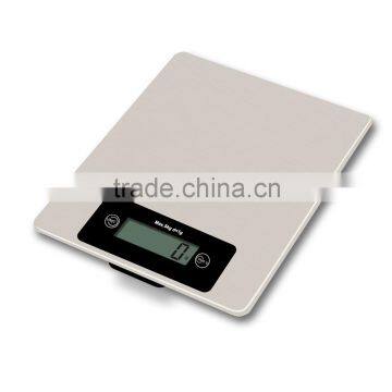 5kg stainless steel kitchen food weighing scale for French market OEM available with full stainless steel platform