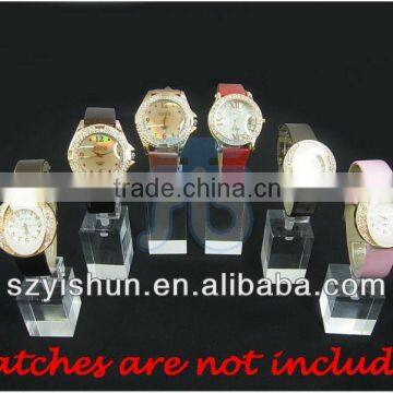 6 ACRYLIC DISPLAY JEWELRY BRACELET WATCH STANDS