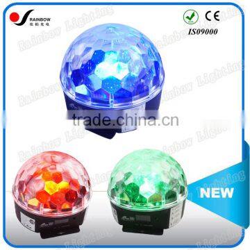 New Pro RGBWYP 6PCS 3W LED Crystal Magic Ball Light Guangzhou Manufacturer