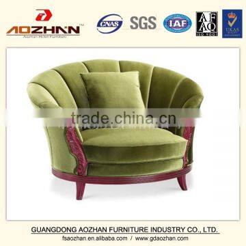 Solid wood hotel reception fabric sofa