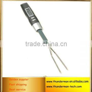 LCD Digital Fork Meat Thermometer with Voice Function