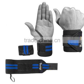 WRIST WRAPS Black With Blue Lines photo-2