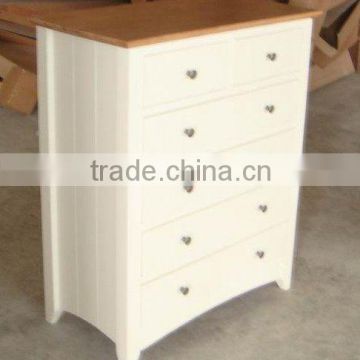 Solid Wood 2+4 Drawer Chest oak furniture