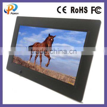 wireless universal remote control video display picture frame 10" lcd humen induction digital