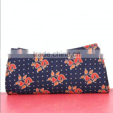 RTVC-003 Canvas Block Printed Vintage Hand Clutch For Women photo-3