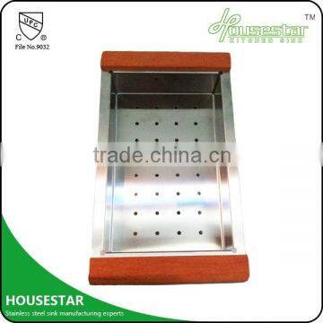 China Manufacture New Style Housestar Kitchen Sink Factory Price Stainless Steel Colander Made in China Sink Colander photo-2