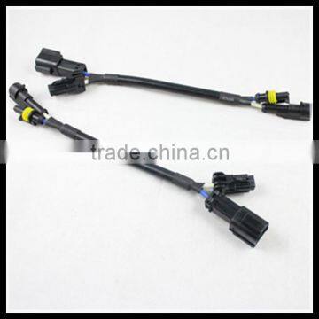 auto car amp hid high extension valtage wire cable for ballast xenon bulb, amp connectors cable wiring harness 1m