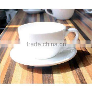 Bulk Wholesale White Custom Printed Ceramic Tea Cups and Saucers photo-6