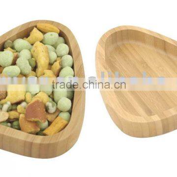 Bamboo Tri-angle bamboo snack holder,set/2