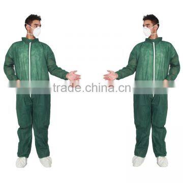 Microporous breathable Coverall with elastic wrists and ankles coveralls fluid-proof clothings for oil and gas