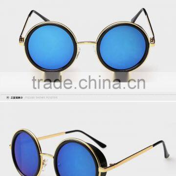 New Product High Quality Retro Round Sunglasses With Color Film photo-6