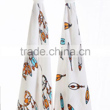 70% bamboo+30% cotton LAT brand baby nursing swaddle blankets