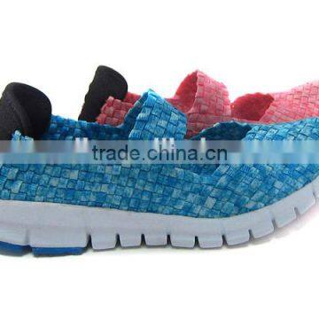 2016 Fashion Lady Woven Elastic Sport Shoe Knit Upper photo-3