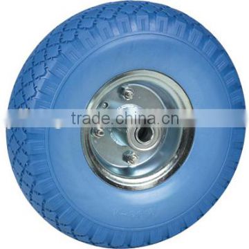 3.00-4 pu wheels 10" flat free tire for hand trolley scooter and kid toy