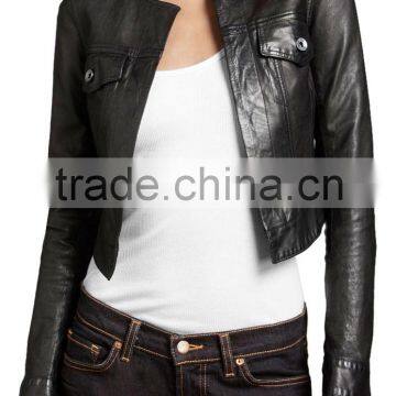 2015 new fashion customized outdoor leather jacket women,winter jacket