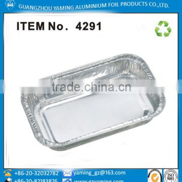 airline meal box for food disposable aluminium foil airline casserole 4291